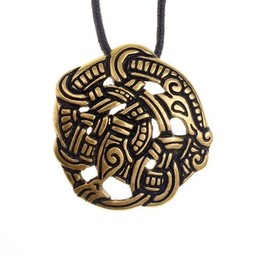 le style Viking Midgard serpent Urnes, laiton - Celtic Webmerchant