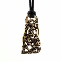 Viking jewel Midgard snake, brass - Celtic Webmerchant
