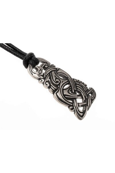 Viking jewel Midgard snake, silvered - Celtic Webmerchant