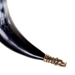 Viking pitnej horn Fenrisa z głową wilka - Celtic Webmerchant