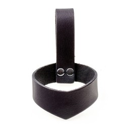 Porte-corne à boire en cuir 0,1-0,2 L, noir - Celtic Webmerchant