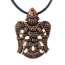 Viking Jeweled skrzydlaty człowieka Uppåkra, brąz - Celtic Webmerchant