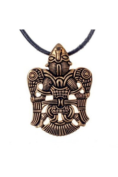 Vikingsieraad gevleugelde man van Uppåkra, brons - Celtic Webmerchant