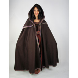 Manteau brodé Lyra, marron - Celtic Webmerchant