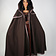 Leonardo Carbone Embroidered cloak Lyra, brown - Celtic Webmerchant