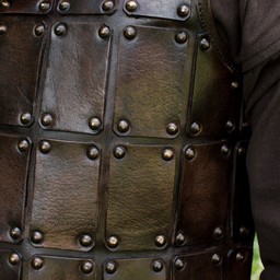 Brigandine médiévale en cuir, marron - Celtic Webmerchant