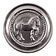 Deepeeka Roman phalera horse silver color - Celtic Webmerchant