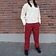 Leonardo Carbone Cotton trousers Alin, red - Celtic Webmerchant