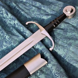 Medieval sword battle-ready with leather scabbard, tempered (blunt 3 mm) - Celtic Webmerchant