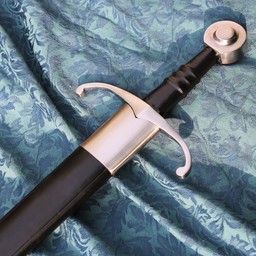 Épée médiévale battle-ready avec fourreau en cuir, trempé (émoussé 3 mm) - Celtic Webmerchant