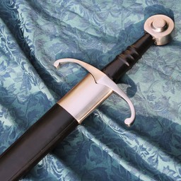 Medeltida svärd stridskläd med läder scabbard, härdad - Celtic Webmerchant