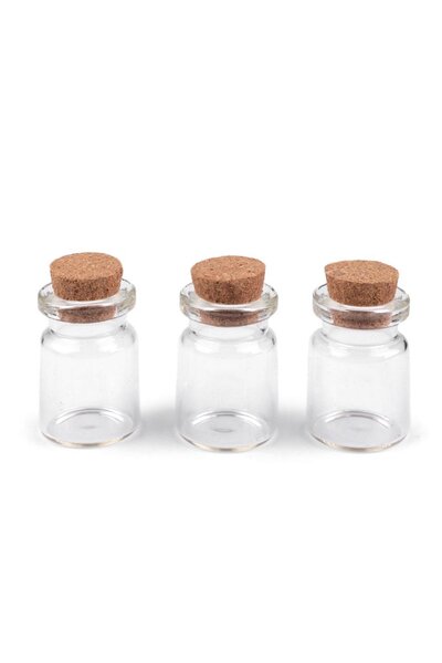 Glasflasche mit Kork 3,4 cm - Celtic Webmerchant