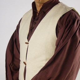 17th century doublet with buttons, cream - Celtic Webmerchant