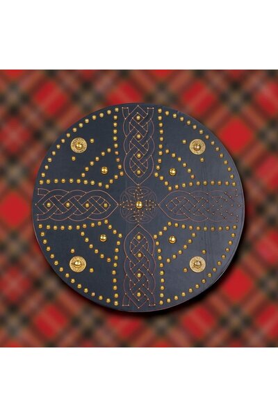 Écossais des Highlands Targé avec croix celtique - Celtic Webmerchant
