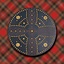 Scottish Highland Targe med keltiske kors - Celtic Webmerchant