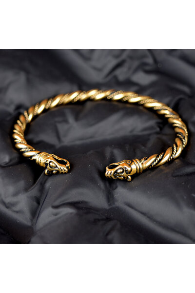 Bracelet Viking avec des têtes de loup - Celtic Webmerchant