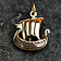 Bronzen Vikingschip - Celtic Webmerchant