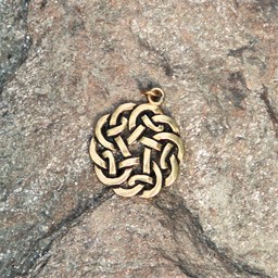 Amulet round Celtic knot, bronze - Celtic Webmerchant