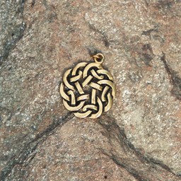 Amulet runde Celtic knude, bronze - Celtic Webmerchant