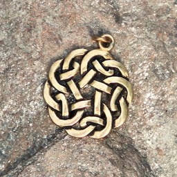 Amuleto ronda nudo celta, bronce - Celtic Webmerchant