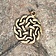 Amulet round Celtic knot, bronze - Celtic Webmerchant