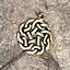 Amulet round Celtic knot, bronze - Celtic Webmerchant