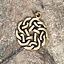 Amulet runde Celtic knude, bronze - Celtic Webmerchant
