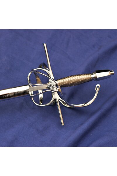 Rapière battle-ready avec un fourreau en cuir (émoussé 3 mm) - Celtic Webmerchant