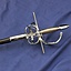 Rapier battle-ready with leather scabbard (blunt 3 mm) - Celtic Webmerchant