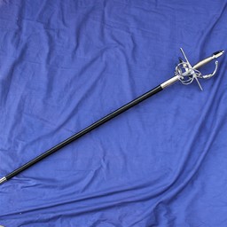 Rapier battle-ready met leren schede, getemperd (bot 3 mm) - Celtic Webmerchant