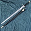 Two-handed knight sword battle-ready with leather scabbard (blunt 3 mm) - Celtic Webmerchant