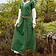 Cotehardie Odilia, verde - Celtic Webmerchant