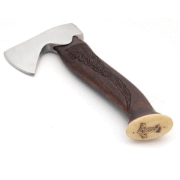 RVS Viking handbijl met Mjolnir - Celtic Webmerchant