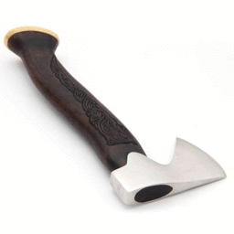 Stainless steel Viking hand axe with Mjolnir - Celtic Webmerchant