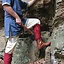 Leg wrappings Hredulf, red - Celtic Webmerchant