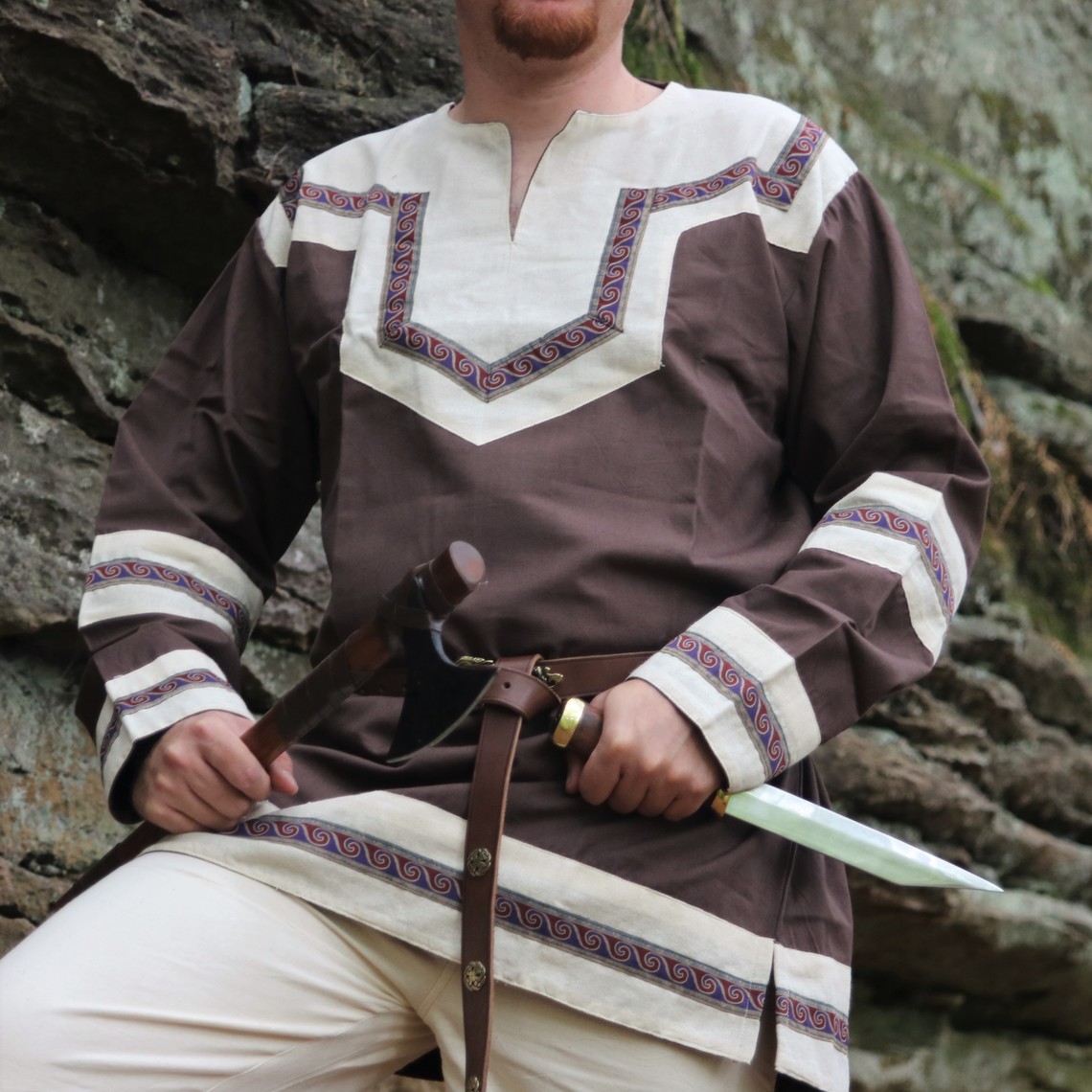 Embroidered Celtic Tunic CelticWebMerchant
