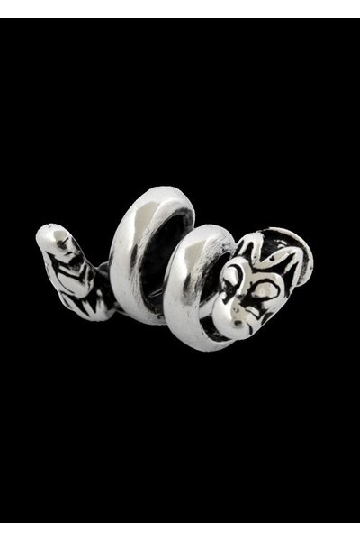 Vichingo beardbead con il lupo d'argento - Celtic Webmerchant