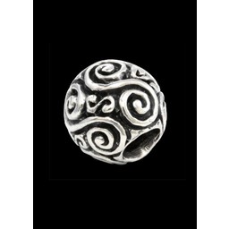 Beard bead mit Doppelspirale Silber - Celtic Webmerchant