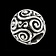 Broda koralik z podwójnym srebrnym spiralnym - Celtic Webmerchant