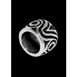 Germanic hair & beard bead silver - Celtic Webmerchant