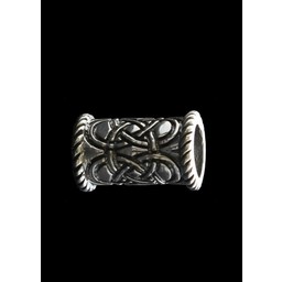 Lange Celtic Bart Perle Silber - Celtic Webmerchant