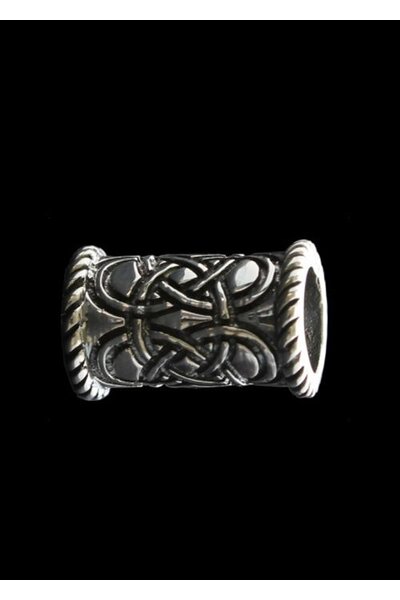 Długi Celtic beardbead srebrny - Celtic Webmerchant