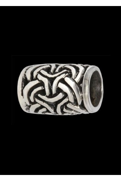 Sølv Borrestyle beardbead - Celtic Webmerchant