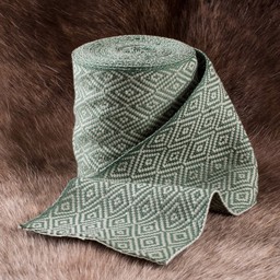 Diamond twill fabric green, 10 cm wide, per 7 metre - Celtic Webmerchant