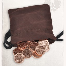 50 monedas LARP con la bolsa de dinero - Celtic Webmerchant