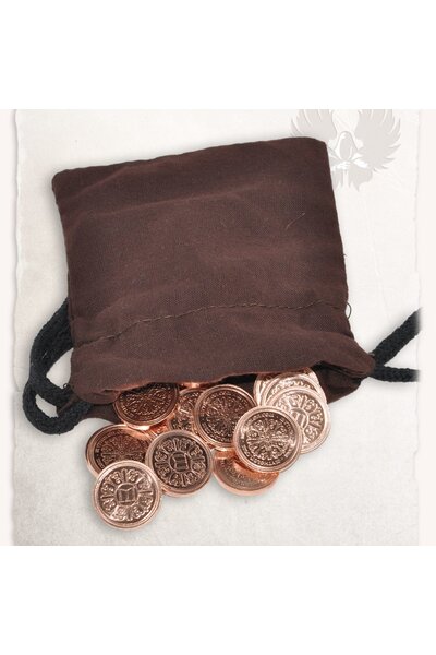 50 LARP mynt med pengar påse - Celtic Webmerchant