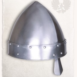 Norman nasal helmet Baldric polished - Celtic Webmerchant