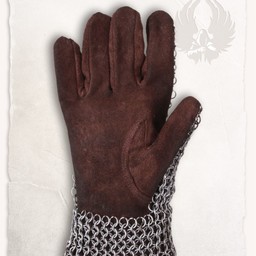 Chainmail gauntlets Richard, butted round rings - Celtic Webmerchant