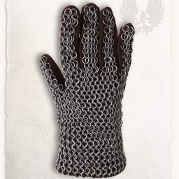 Chainmail Gauntlets Richard, butted runde ringe - Celtic Webmerchant