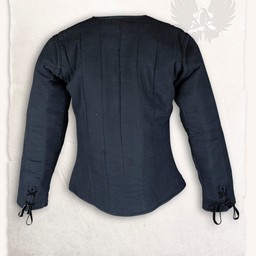 15th century gambeson Aulber, black canvas - Celtic Webmerchant